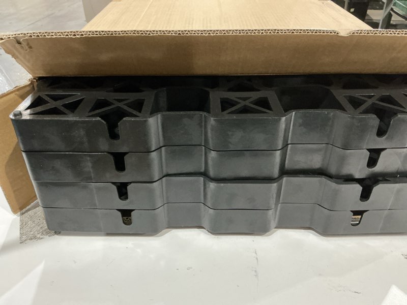 Condition photo showing Good Condition for 11 sq ft/4pcs pack permeable pavers grass grid for driveway, patio rv pad, stables, gravel, fire lanes, outdoors road diy, load is up to 97000+ lbs (1.8" depth)