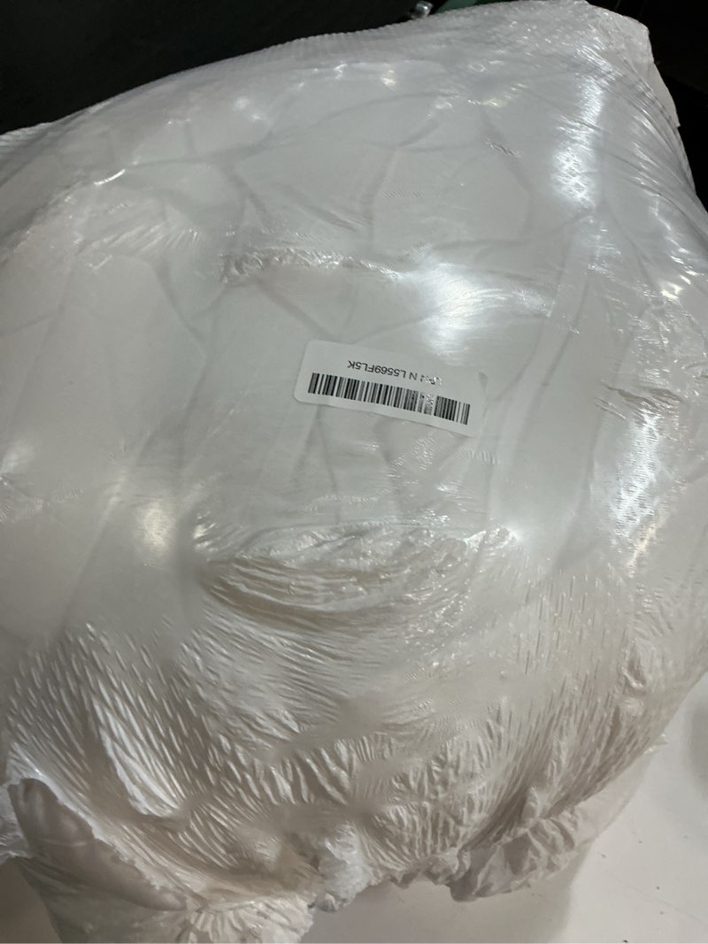 Condition photo showing As Is for Amazon Basics White Down Alternative Comforter and Duvet Insert with Corner Tabs (King, All-Season) King All-Season