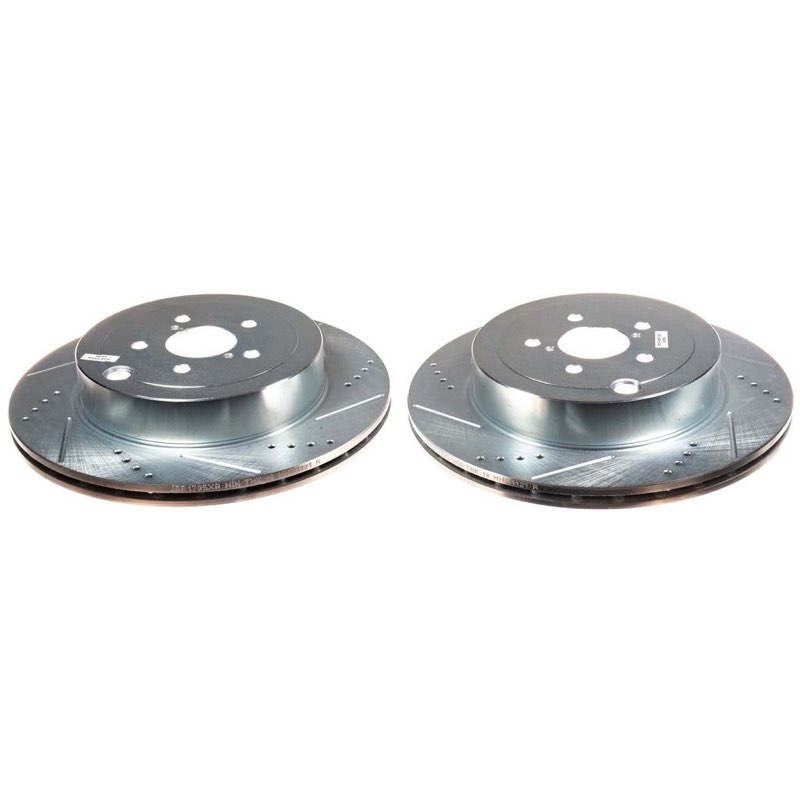 PowerStop JBR1795XPR - PowerStop Evolution Performance Drilled, Slotted & Plated Brake Rotor Pair, 316 mm