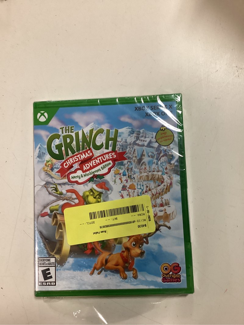 Condition photo showing New/Like New for the grinch christmas adventure: merry & mischievous edition - xbox series x/xbox one