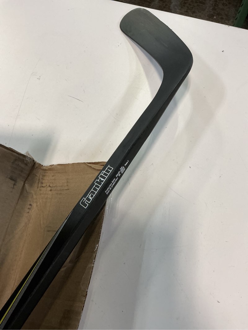 Condition photo showing Good Condition for franklin sports street hockey sticks - ambush junior street hockey stick - wood and fiberglass shaft - abs blade - one piece stick - 46", 52", 58" black/yellow - power 58" right shot