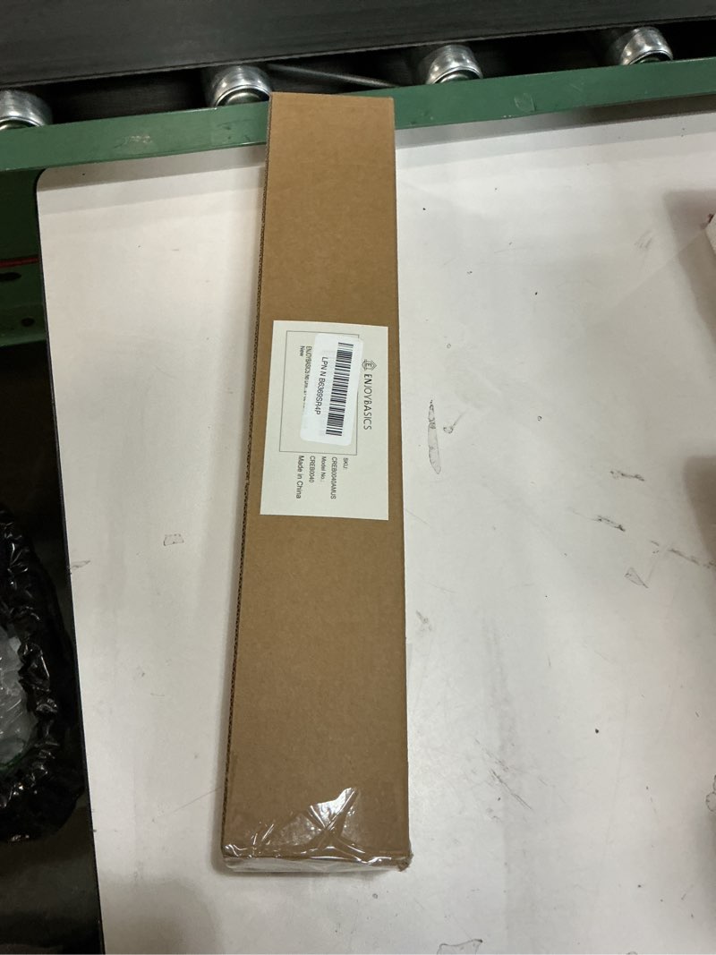 Condition photo showing New/Like New for ENJOYBASICS No Drill Curtain Rods for Window 28 to 47 Inches, 5/8 Inch Diameter Renter Friendly Drapery Rod with Adhesive Brackets without Drilling, Adjustable from 27 to 52 Inches, Nickel Nickel 27-52"