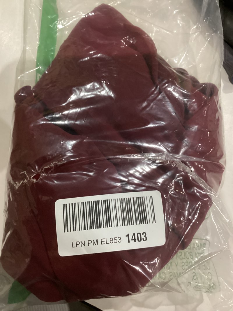 Condition photo showing New/Like New for HomRain Chiffon Casual Beach Dresses for Women 2025 Summer Sleeveless, Cocktail Ruffle Wedding Guest Midi Dress for Church Burgundy Medium