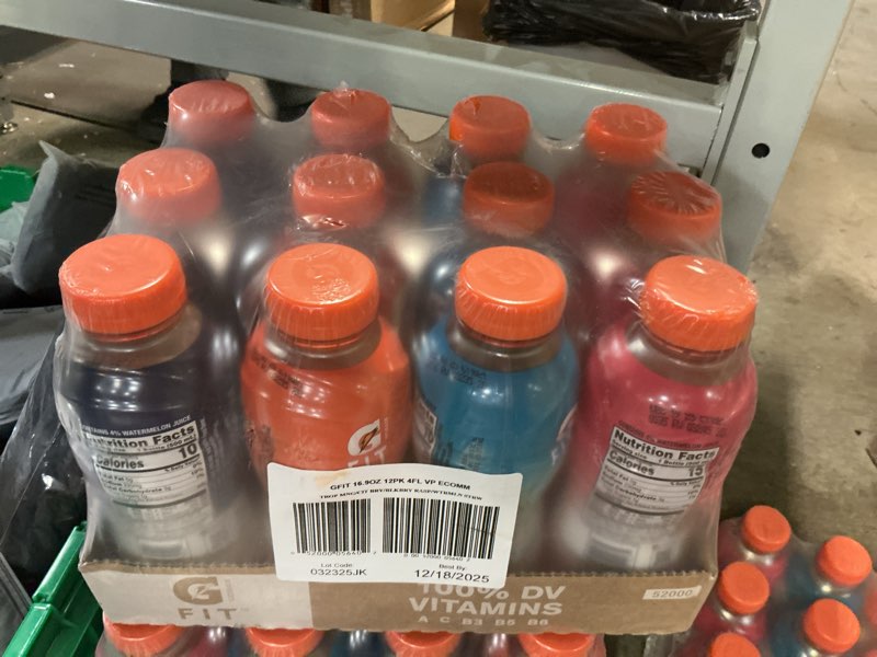Condition photo showing New/Like New for (Bb:12.18.2025)Gatorade Fit Electrolyte Beverage, Healthy Real Hydration, New 2.0 4 Flavor Variety Pack, 16.9.oz Bottles (12 Pack) 4-Flavor Variety Pack 16.9 Fl Oz (Pack of 12)