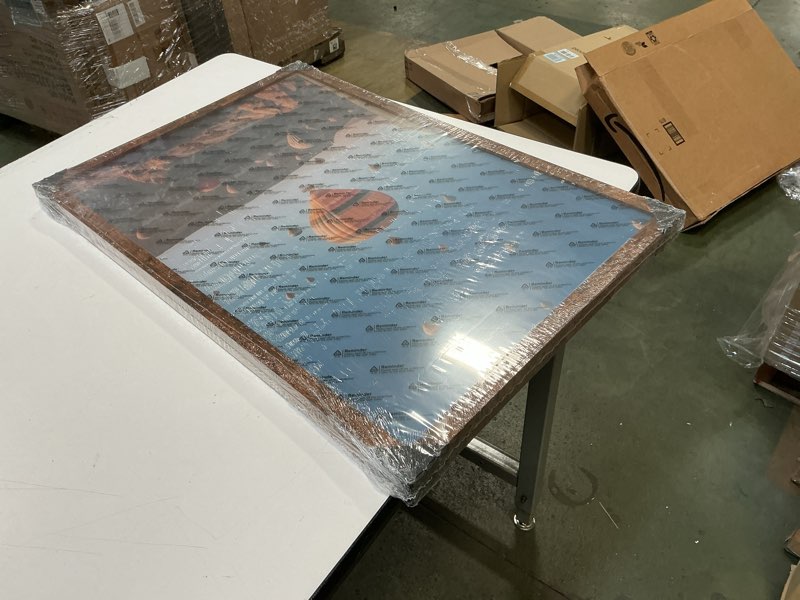 Condition photo showing New/Like New for 16x24 Picture Frame for Wall Hanging, Wood 16 x 24 Frame 40x60 cm Poster Photo Frame for Wall Horizontally or Vertically, Deep Brown, 2 Pack 2 16x24 inch