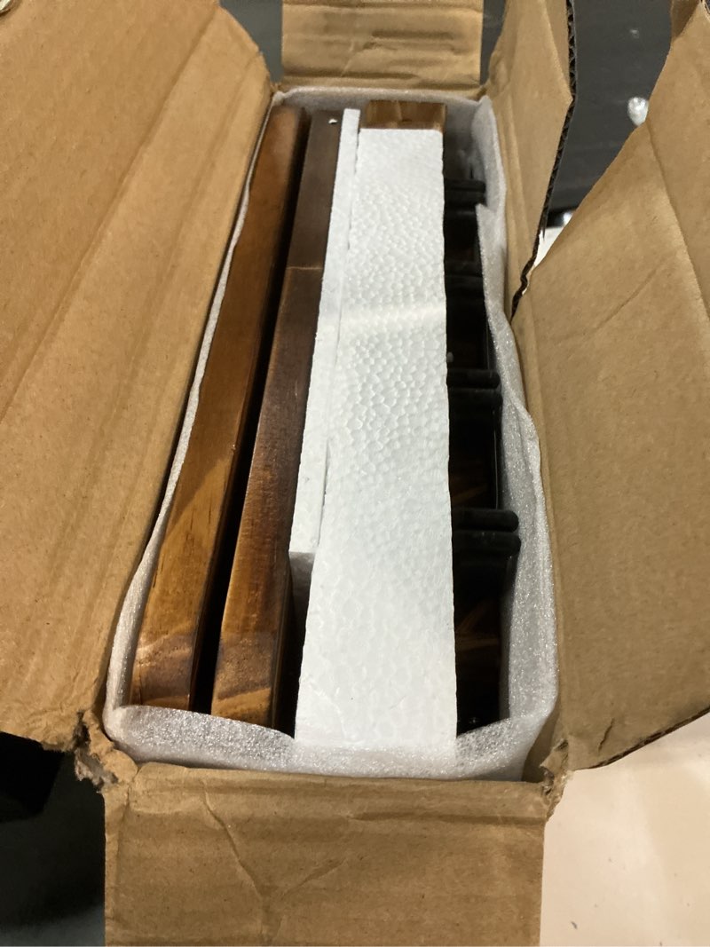 Condition photo showing Good Condition for Ghosthorn Fishing Rod Holders for Garage 360 Degree Rotating Fishing Pole Rack, Floor Stand Holds up to 16 Rods Wood Fishing Gear Equipment Storage Organizer, Fishing Gifts for Men Women carbonization