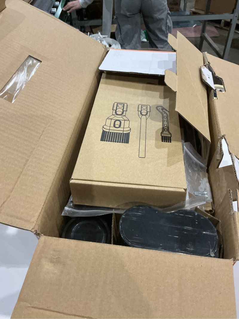 Condition photo showing As Is for NADALY Cordless Vacuum Cleaner, 550W 45Kpa 65Mins Vacuum Cleaners for Home, Stick Vacuum with LED Display, Anti-Tangle, Self-Standing, 8-in-1 Lightweight Vacuum for Hardwood Floor/Carpet/Pet Hair Blue+red