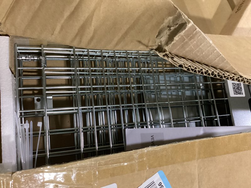 Condition photo showing Good Condition for vevor live animal cage trap, 31" x 10" x 12" humane cat trap galvanized iron, folding animal trap with handle for rabbits, stray cats, squirrels, raccoons, groundhogs and opossums