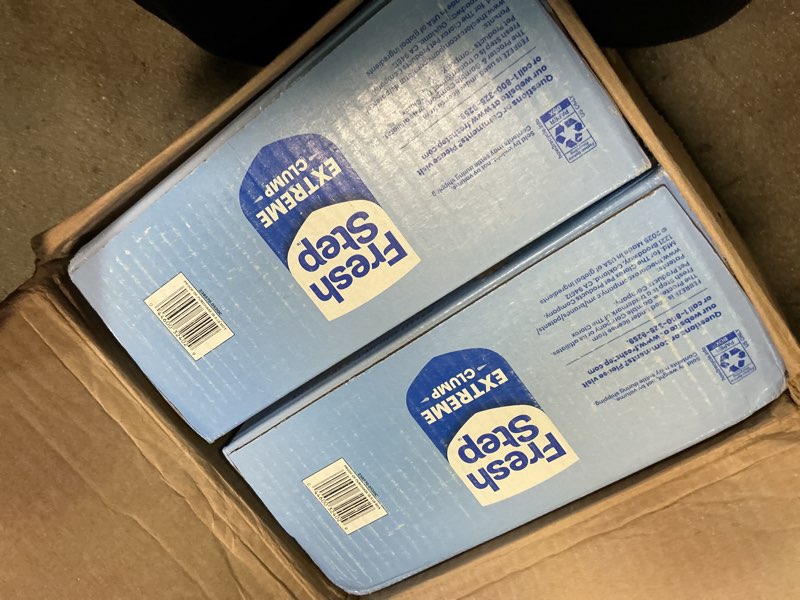 Condition photo showing Good Condition for Fresh Step Advanced Extreme Clumping Litter with Febreze Freshness with Mountain Spring Scent, Fights Odor on Contact, 37 lbs. (2 x 18.5 lb. Box)