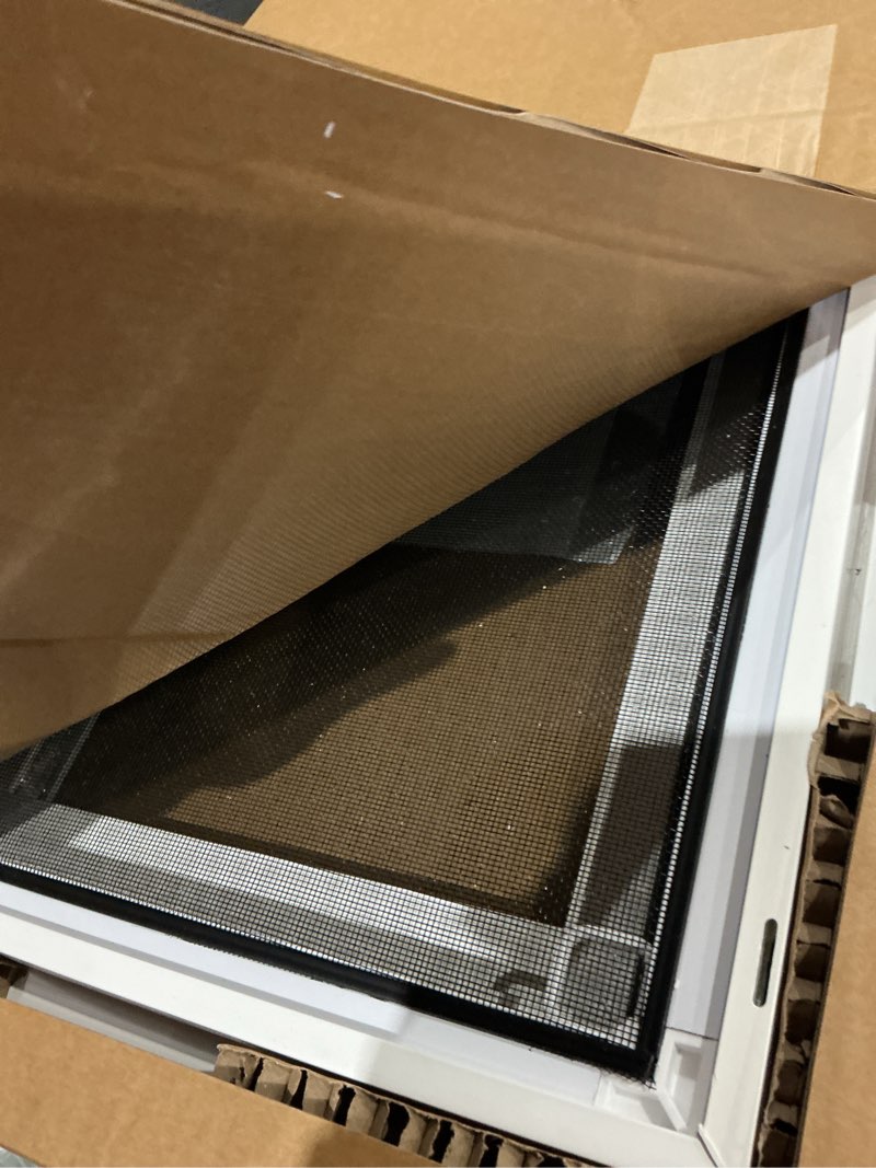 Condition photo showing Good Condition for jixun left-hand single sliding vinyl window white with dual pane insulated glass