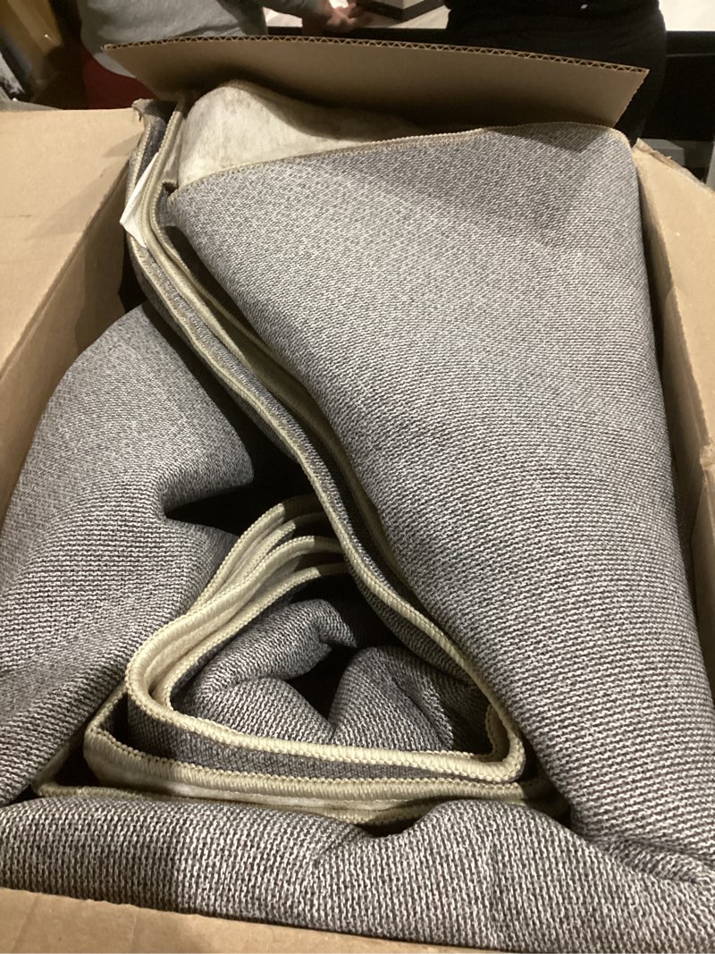 Condition photo showing As Is for Area Rug 8x10 Living Room Rug, Machine Washable Vintage Distressed Medallion Rug Non-Slip Soft Low Pile Large Indoor Rugs for Bedroom Kitchen Dining Room Office(Beige,8'x10') Beige 8' x 10' (Rectangular)