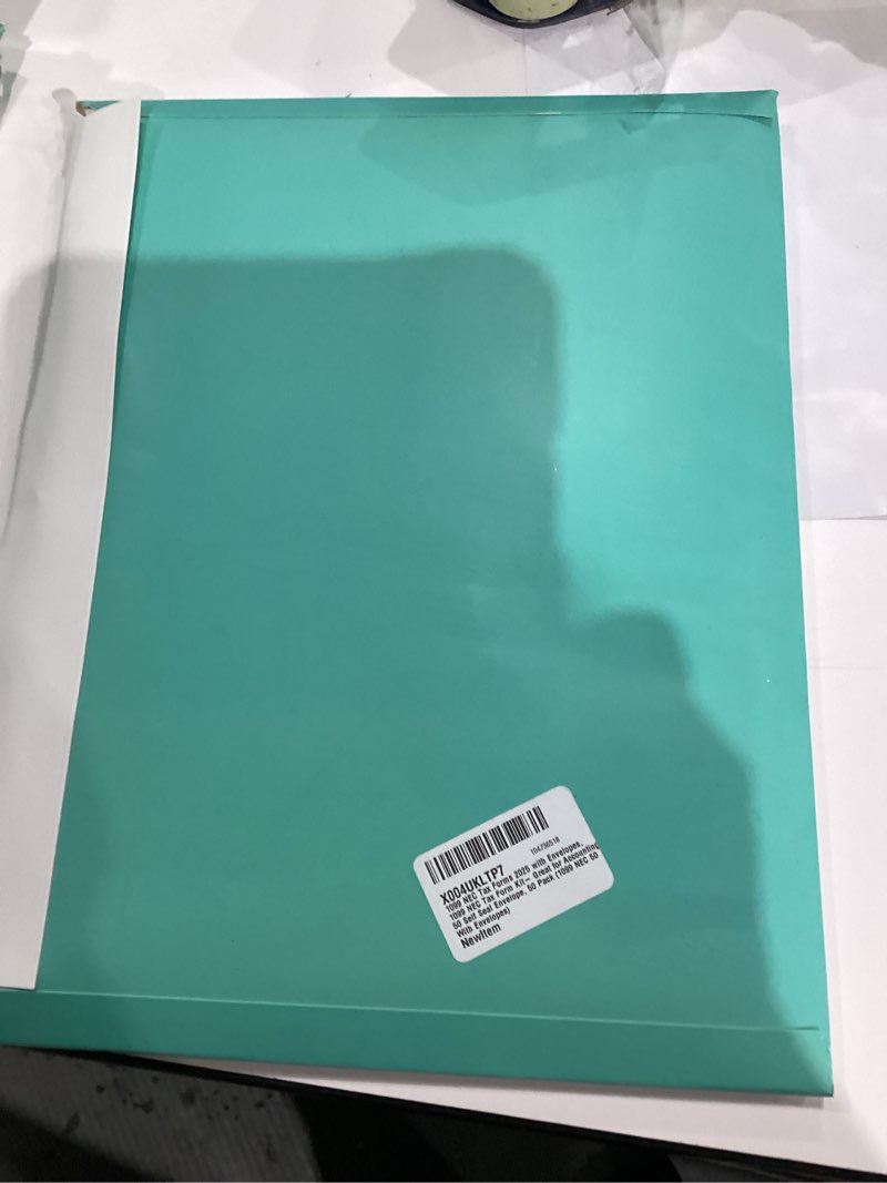 Condition photo showing New/Like New for 1099 NEC Tax Forms 2025 with Envelopes, 1099 NEC Tax Form Kit– Great for Accounting, 50 Self Seal Envelope, 50 Pack (1099 NEC 50 With Envelopes)