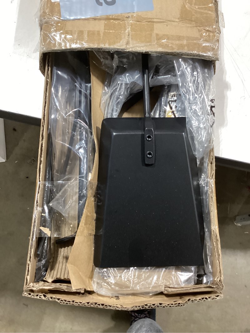 Condition photo showing Good Condition for Gtongoko Premium 5 Pcs Wrought Iron Fireplace Tools Set for Outdoor/Indoor,Fire Place Set Tools Include Poker,Tongs, Shovel,Brush and Stand Accessories Set,Black 28 Inch Black