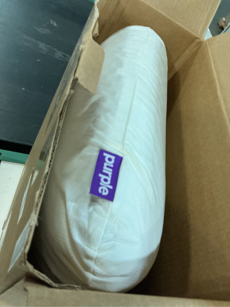 Condition photo showing New/Like New for purple harmony pillow – talalay latex foam cooling pillow for combo or side sleepers, 360º hex gelflex grid for no-pressure support and luxurious weightless feel - standard, medium feel, tall height standard – tall