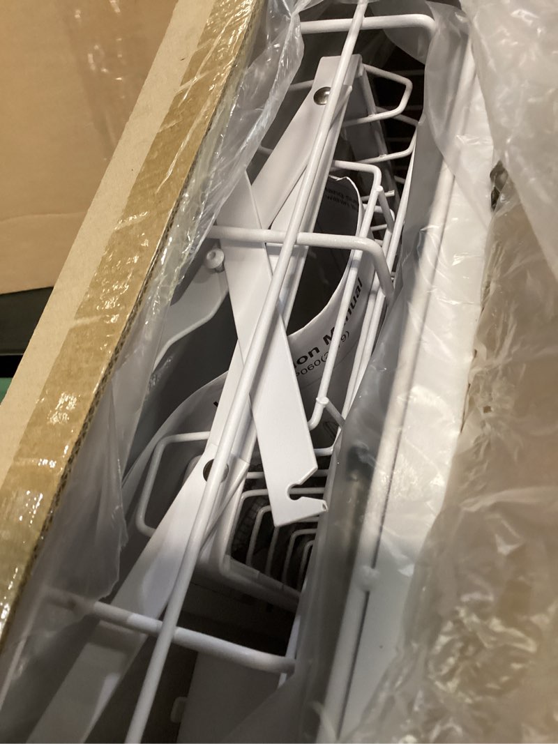 Condition photo showing Good Condition for gslife large 2 tier dish drying rack, expandable heavy-duty dish rack for kitchen counter, rust-resistant dish drainer with utensil & cup holder, auto-drain, 16.9" w x 14.4"-22.4" l, white white over sink space saving