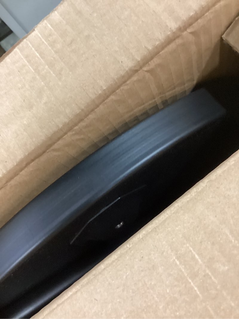 Condition photo showing As Is for linpla decent end/side tables - small round accent table, metal black narrow night stands with 3 legs, ideal for any room-side tables living room, bedroom, tall plant stand balcony, indoor & outdoor