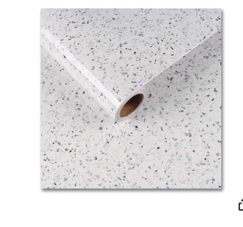 cre8tive large size 36"x118" white granite contact paper for countertops granite peel and stick wallpaper removable self adhesive glossy marble countertop contact paper waterproof for bathroom kitchen