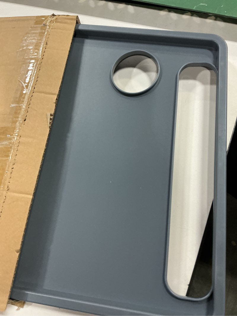 Condition photo showing As Is for bluestone walker tray- upright with holders-universal table fits most standard folding walkers-home mobility medical equipment accessories, 1 count (pack of 1)