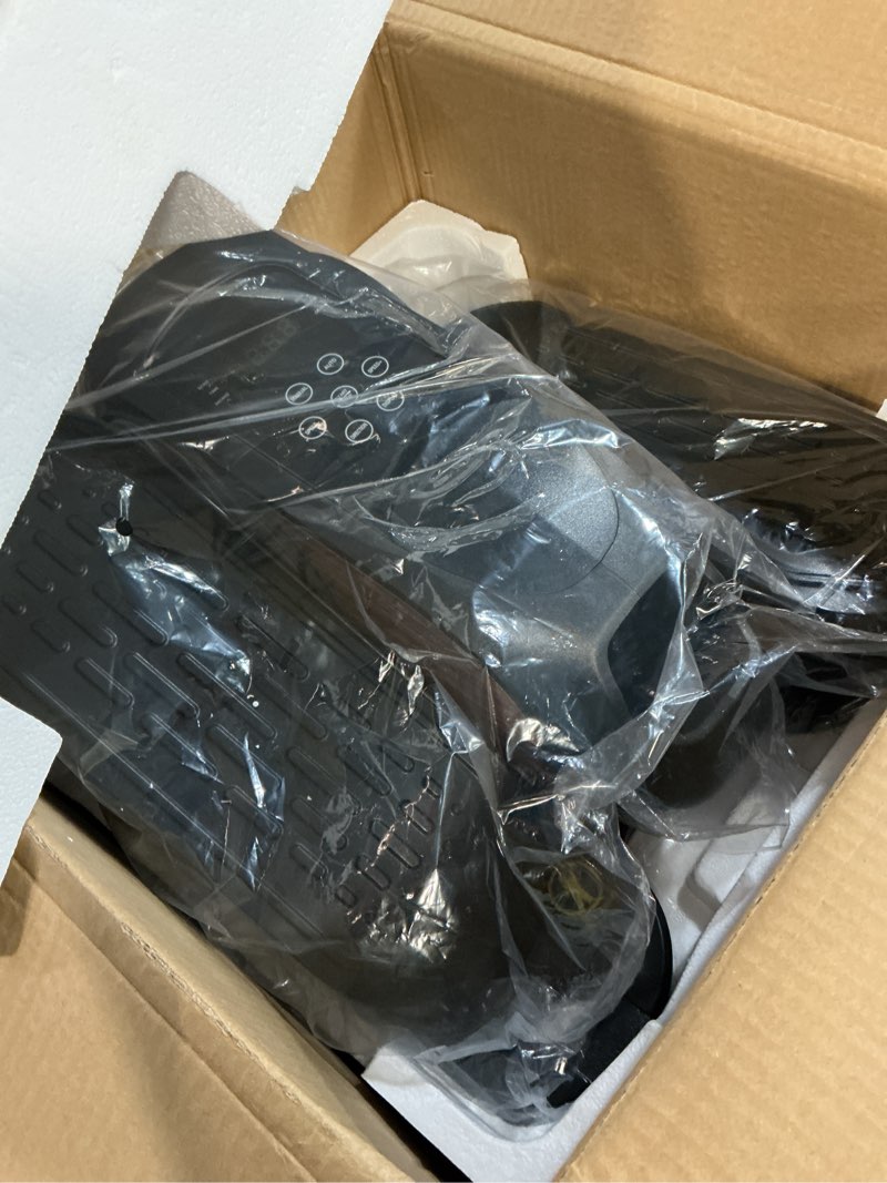 Condition photo showing New/Like New for mini under desk elliptical low impact electric leg exerciser as seen on tv while sitting for seniors with non-slip mat quiet & portable for home and office black wood grain