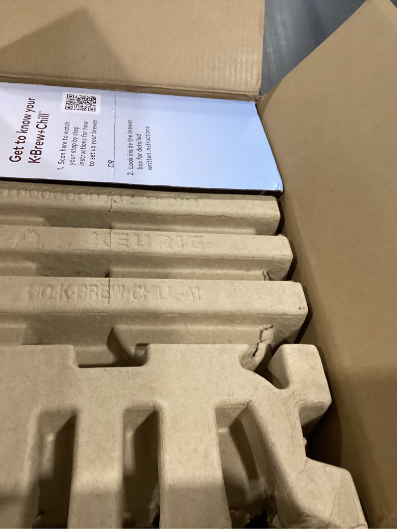 Condition photo showing As Is for Keurig K-Brew+Chill Iced or Hot Single-Serve K-Cup Coffee Maker with MultiStream and QuickChill Technology, 70oz. Removable Reservoir