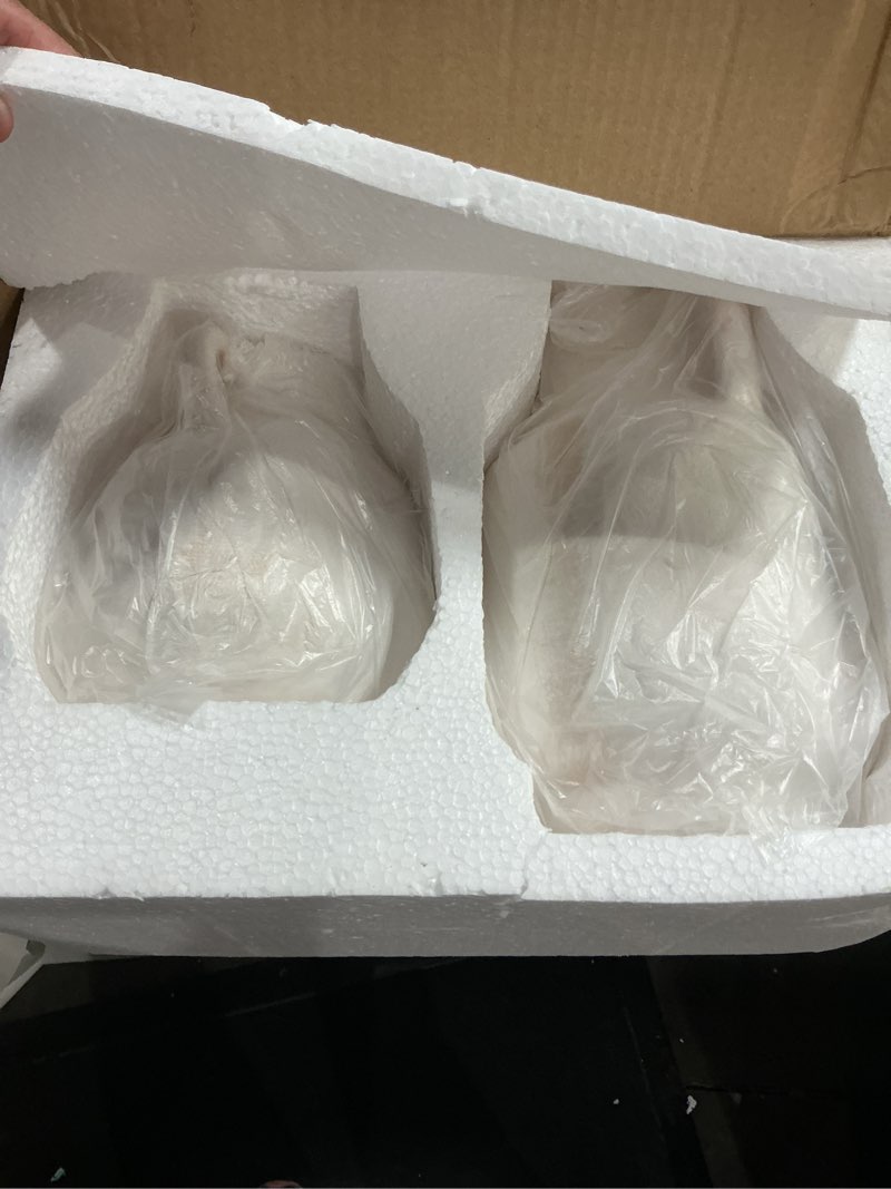 Condition photo showing Good Condition for white ceramic vases set of 2, large ceramic flower vases for decor, boho vintage vase for pampas grass, rustic stoneware vase for home, living room, kitchen, office, coffee table rustic-white