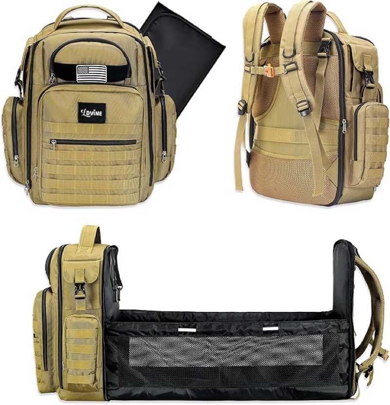 LDVINE Diaper Bag Backpack | Multifunction Dad Diaper Bag |Travel Diaper Bag for Baby Boy & Girl | M