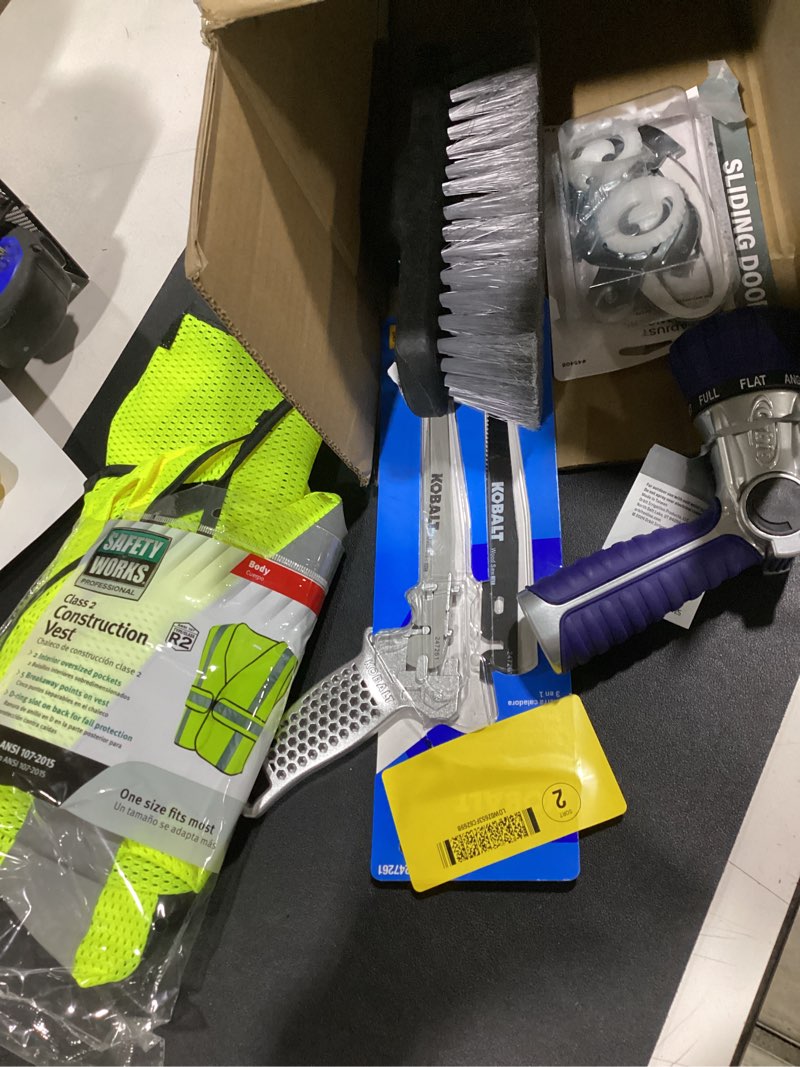 Condition photo showing As Is for misc. home improvment tools and accessories 