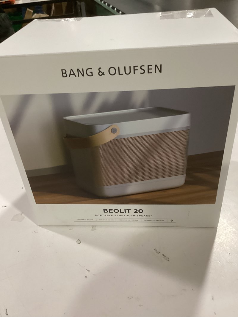 Condition photo showing item condition for Bang & Olufsen Beolit 20 Powerful Portable Wireless Bluetooth Speaker, Grey Mist Grey Mist Speaker