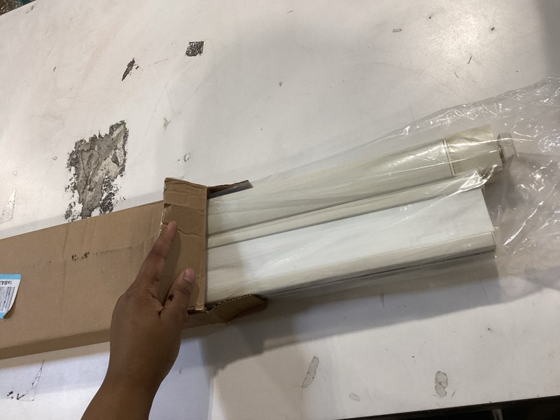 Condition photo showing Good Condition for lazblinds no tools no drill cordless cellular shades, top down bottom up (tdbu) honeycomb shades for home, light filtering thermal insulation blinds for windows, 20" w x 48" h, beige light filtering - beige 20" w x 48" h
