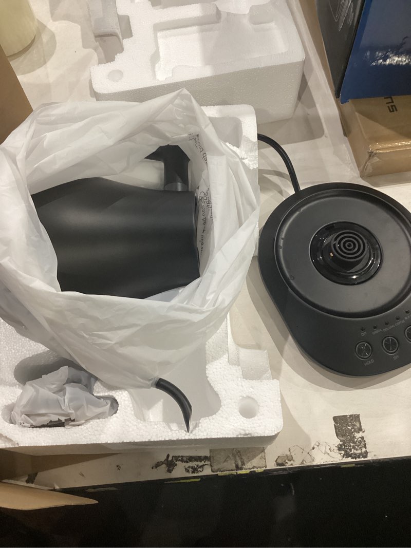 Condition photo showing Good Condition for govee smart electric kettle, wifi variable temperature gooseneck pour over kettle and tea kettle, alexa control, 1200w quick heating, 100% stainless steel, 0.8l, matte black