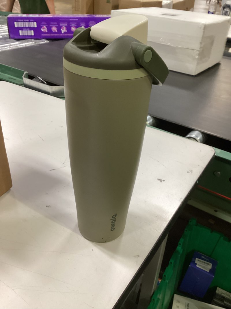 Condition photo showing As Is for Owala FreeSip Sway Insulated Stainless Steel Water Bottle with Two-Way Spout, Built-In Straw and Bucket Handle, Made for Travel, School, and Sports, 40oz, BPA Free, Leak Proof, Off Road Off Road 40 Ounces