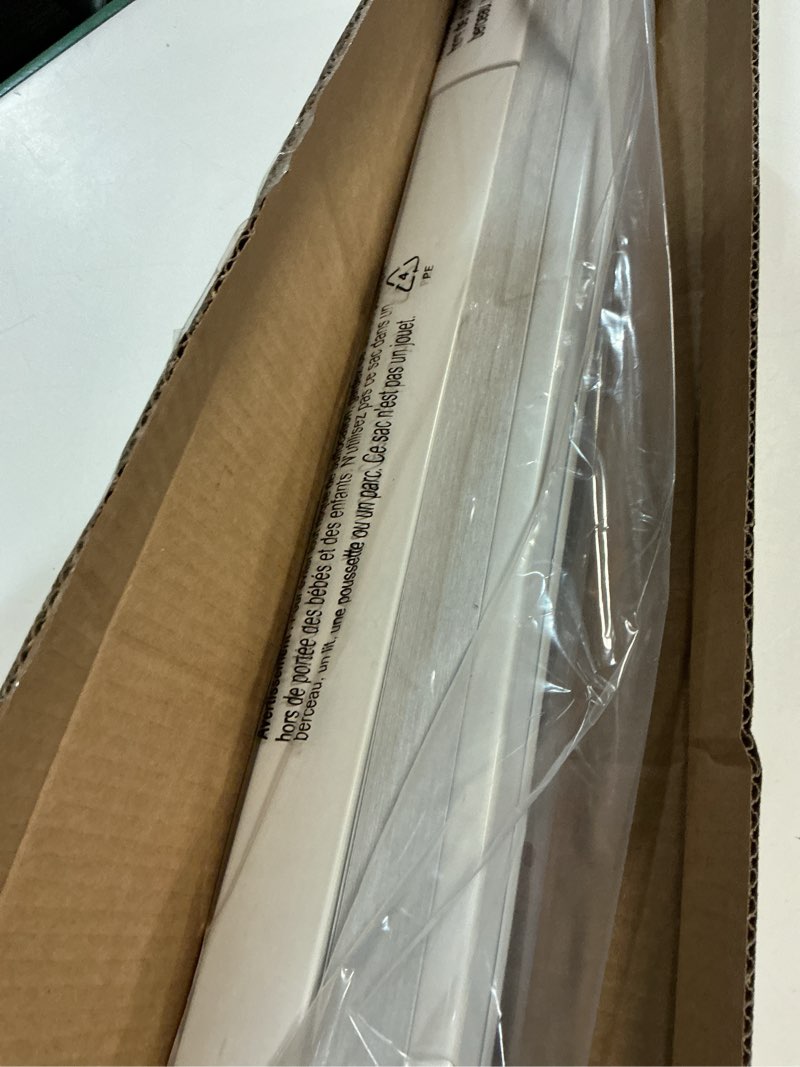 Condition photo showing New/Like New for lazblinds no tools no drill cordless cellular shades, blackout light blocking honeycomb shades for home, thermal insulation blinds for windows, 24" w x 36" h, white blackout-white 24" w x 36" h