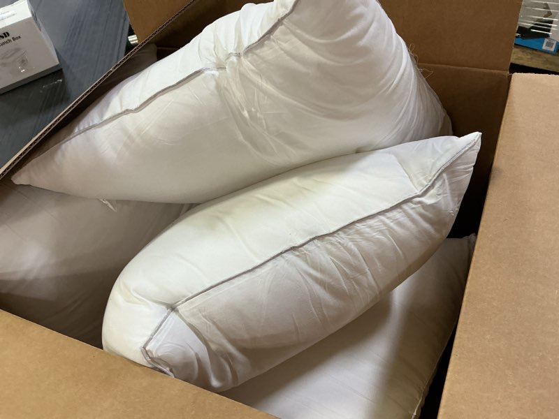Condition photo showing Good Condition for miulee 18x18 inch pillows inserts, pack of 4 down alternative virgin filling comfy support throw pillows for sofa couch bed 4 18x18