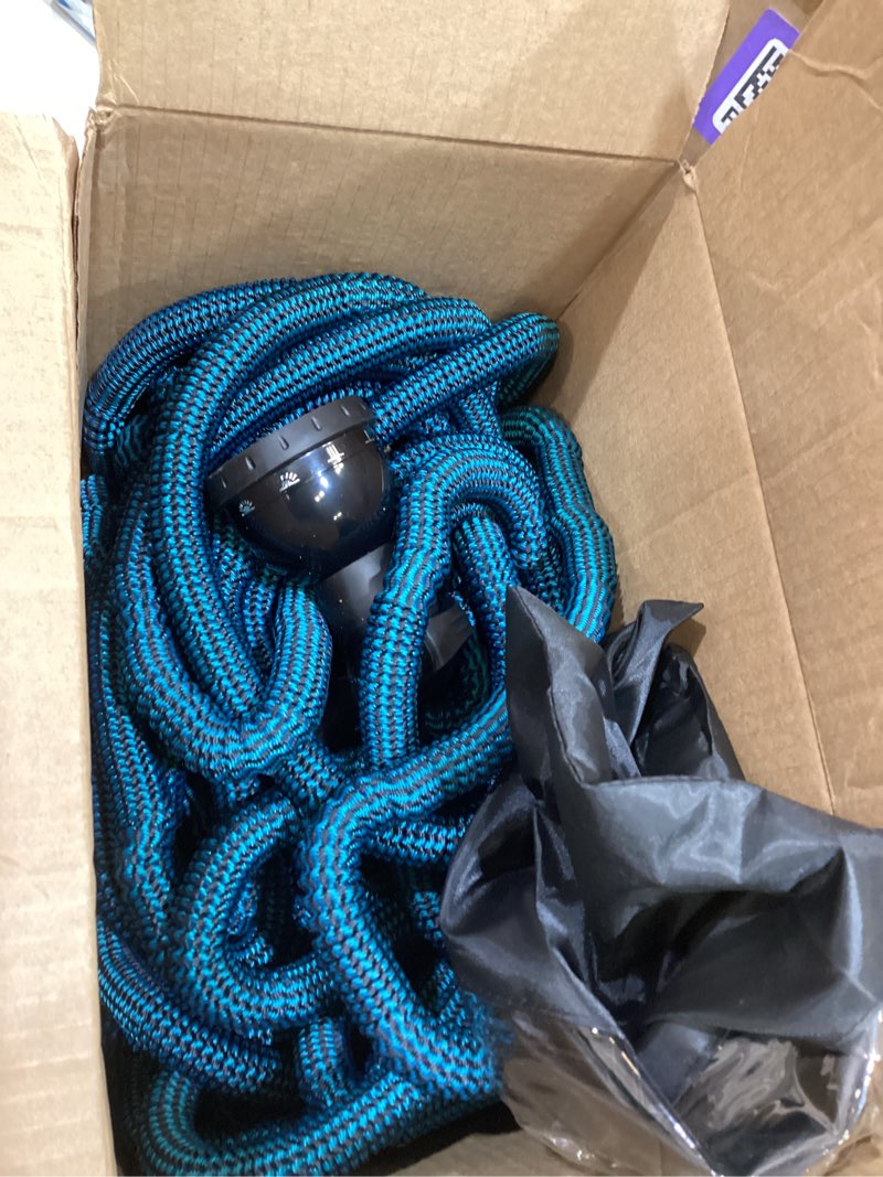 150 ft expandable garden hose - expanding water hose with 10 spray nozzles&3/4" solid brass fittings