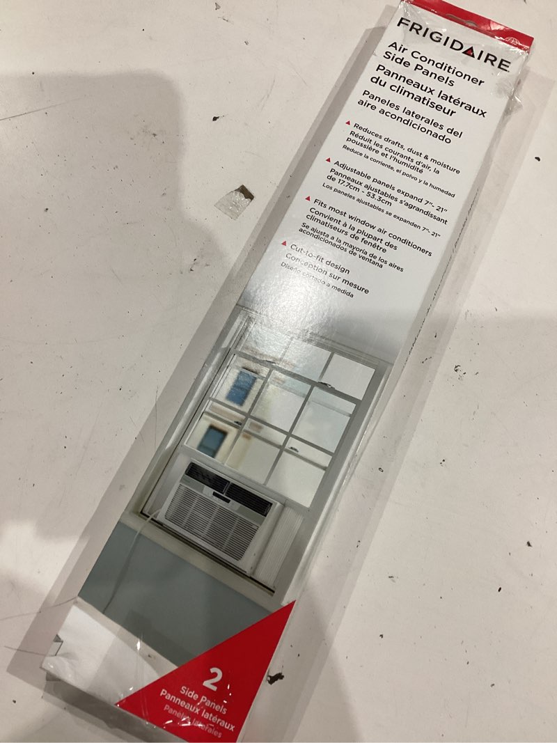 Condition photo showing Good Condition for frigidaire 18ffracp01 air conditioner side panels, adjustable (expands 7-21"), 1 count, off-white 1 count (pack of 1)