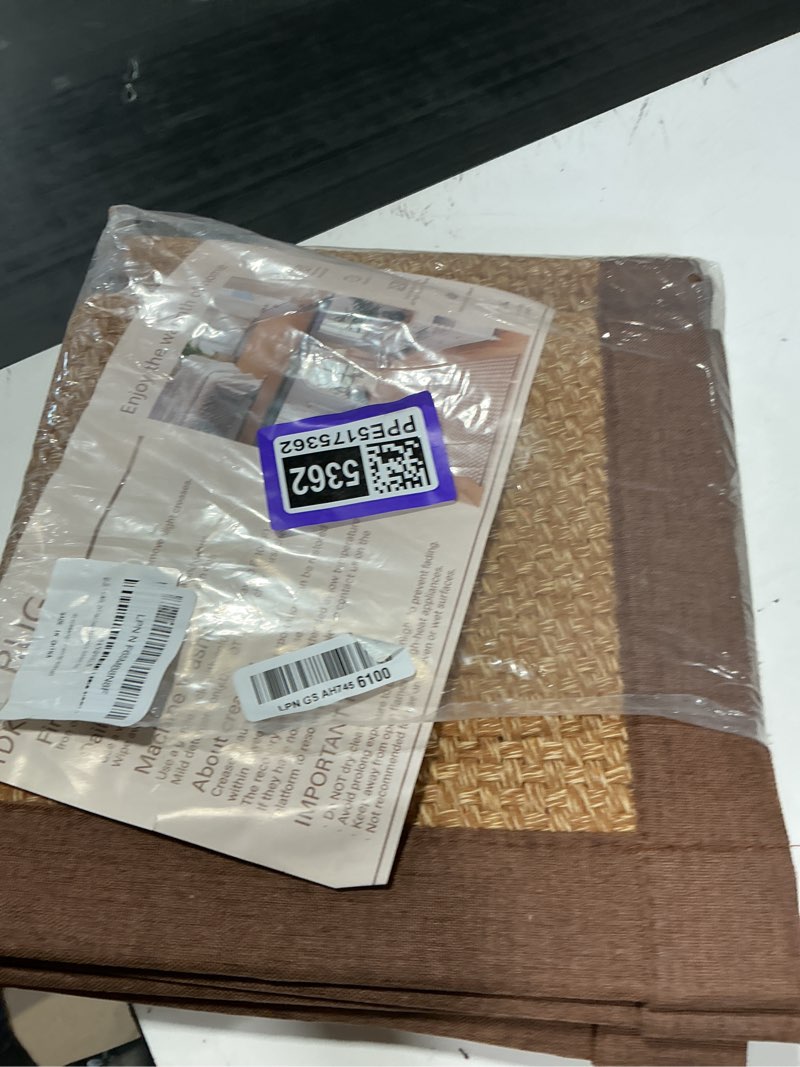 Condition photo showing Good Condition for ydkgl washable hallway runner rug 2x6 jute like kitchen runner mat rugs non slip, woven soft entryway farmhouse runner boho floor carpet for indoor laundry hall backdoor bedroom living room, brown brown 2' x 6'