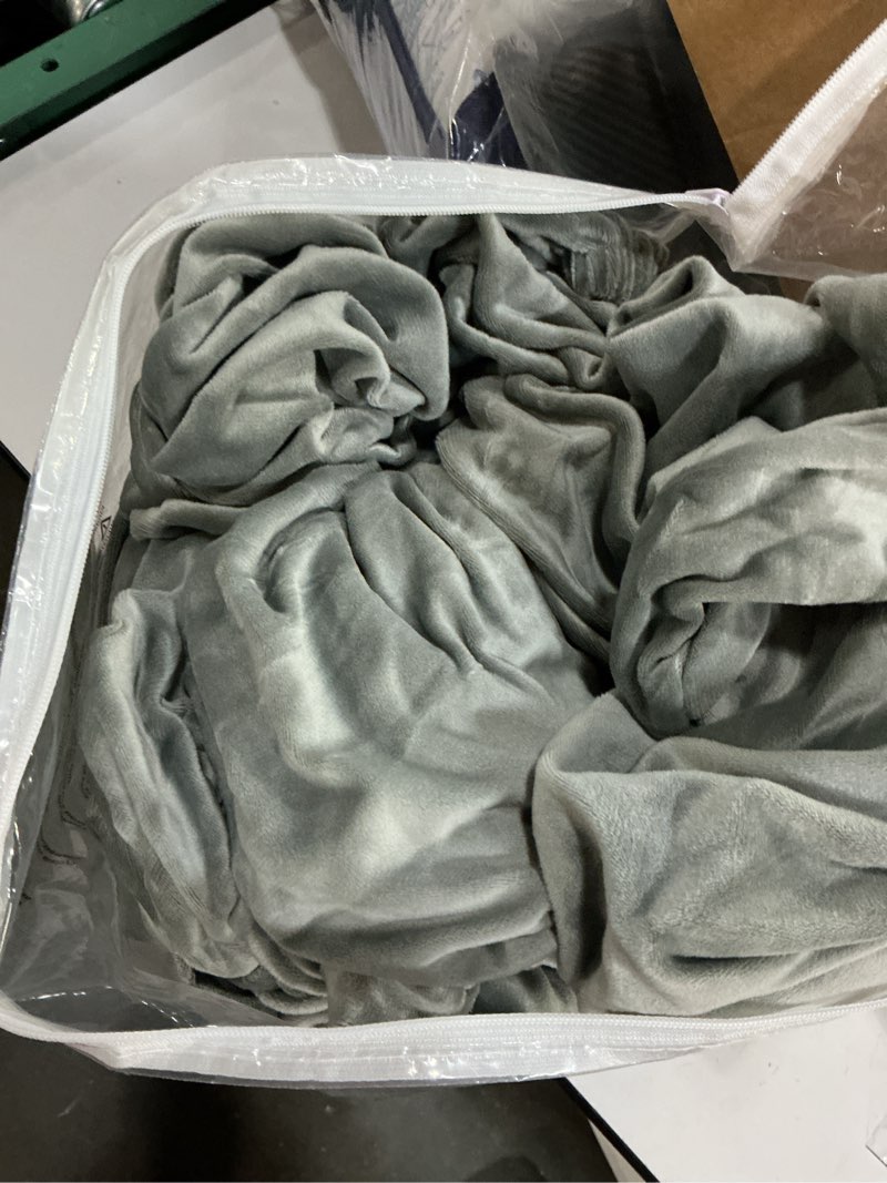 Condition photo showing New/Like New for weerrw velvet couch covers for 2 cushion couch sofa - high stretch luxury velvet plush 3 pieces sofa slipcovers with elastic bottom, furniture protector for pets, machine washable, light grey, medium medium light grey