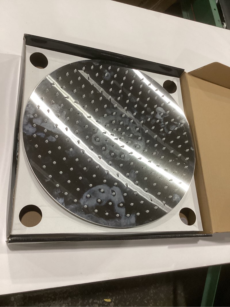 Condition photo showing New/Like New for NearMoon Rain Shower Head, Ultra-Thin Design-Pressure Boosting, Awesome Some Experience, High Flow Stainless Steel Rainfall Head (16 Inch, Brushed Nickel) 16 Inch Brushed Nickel