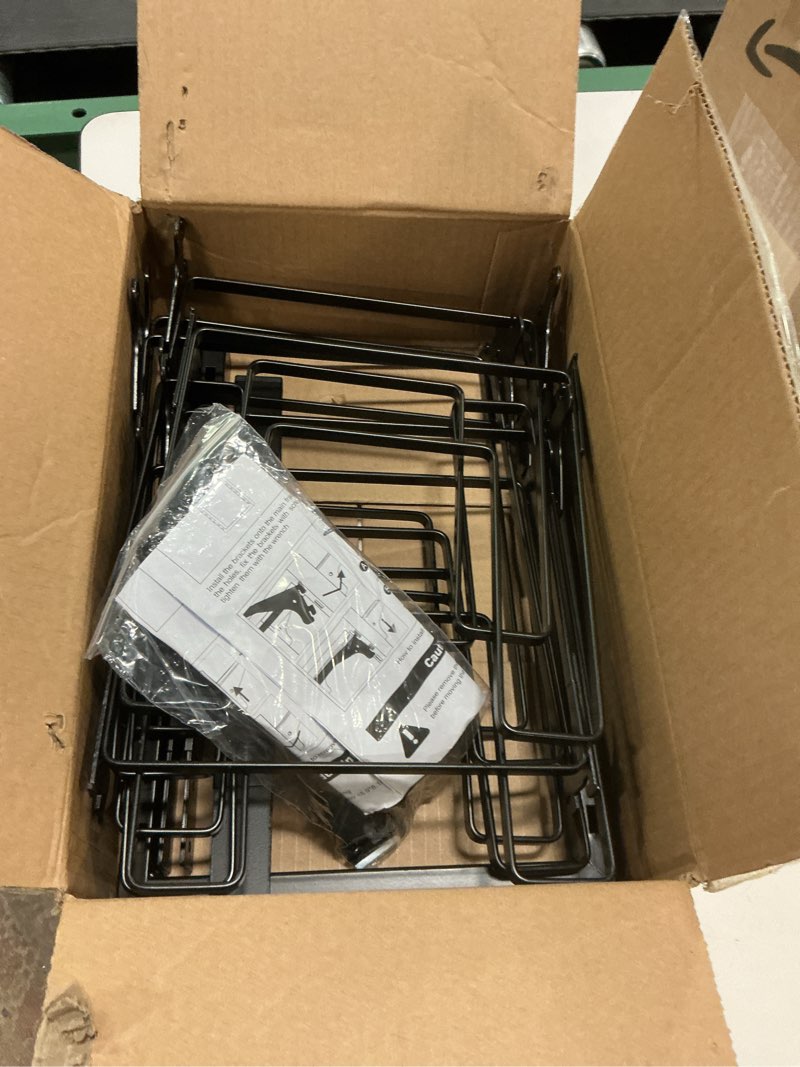 Condition photo showing As Is for ORDORA Pots and Pans Organizer: under Cabinet, 20.8" Height Heavy Duty 120LBS Pots Pans Organizer Rack for under Cabinet 8-Tier Adjustable for Big Stockpots, Dutch Oven, Cast-iron Pans, Heavy Cookware L-21"H-HeavyDuty