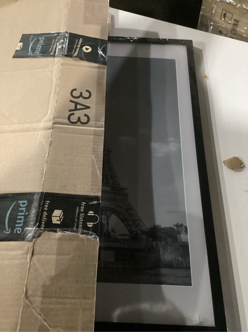 Condition photo showing New/Like New for upsimples 16x24 Picture Frame, Display Pictures 14x20 with Mat or 16 x 24 Without, Wall Hanging Poster Frames, Black, 1 Pack