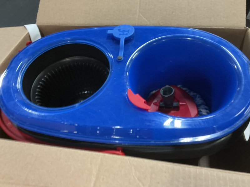 Condition photo showing As Is for O-Cedar RinseClean Spin Mop & Bucket System