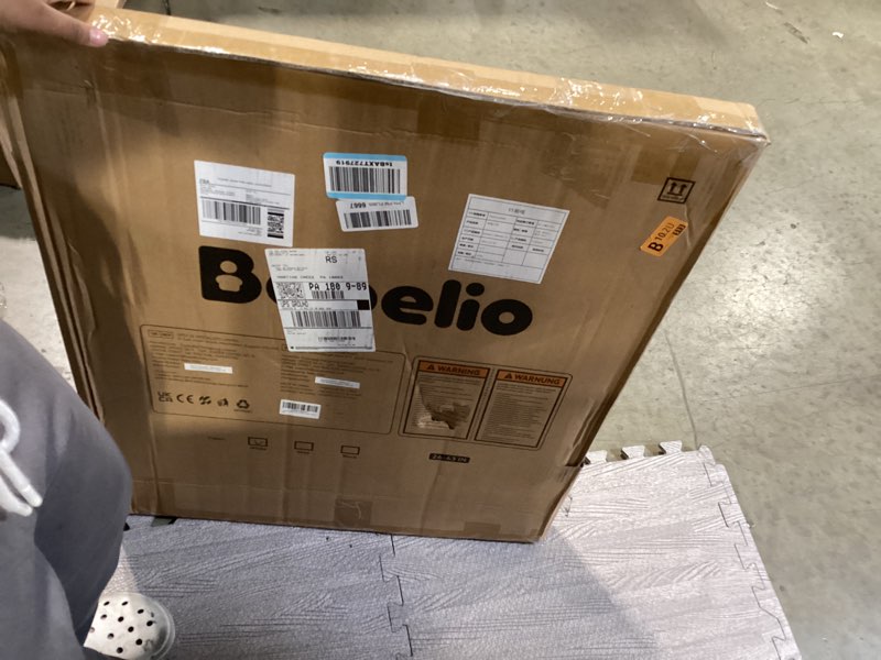 Condition photo showing Good Condition for babelio baby gate for stairs, kitchen & doorways, 26-43" w 28" h no bottom bar| easy installation| one-handed operation| auto-close| hardware mount (drill needed) safety dog/pet gate indoor (white)