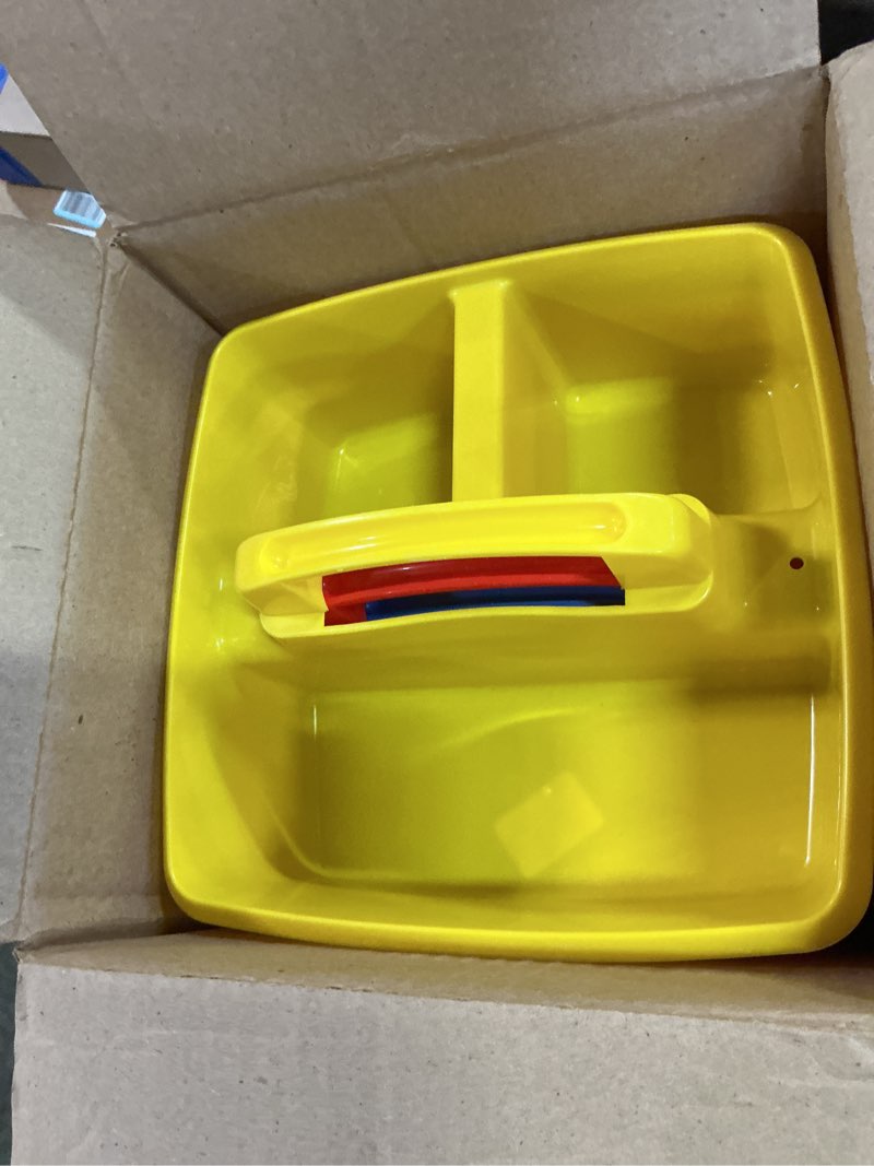 Condition photo showing Good Condition for storex classroom caddy, 9.25 x 9.25 x 5.25 inches, assorted colors, color assortment will vary, case of 6 (00940u06c), small caddy assorted 6-pack small