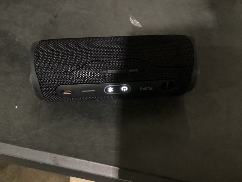 Condition photo showing New/Like New for working verified jbl flip 6 - portable waterproof speaker - black