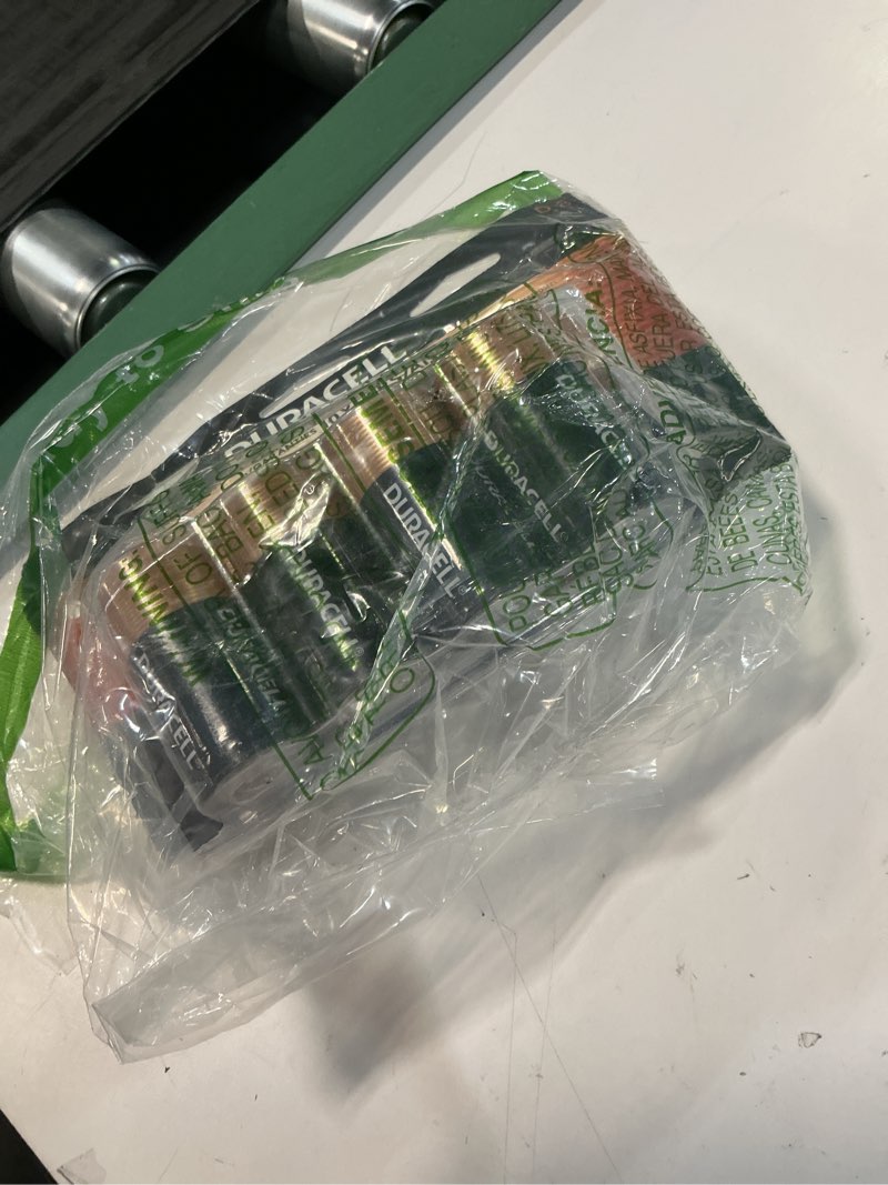 Condition photo showing As Is for duracell coppertop alkaline d batteries  8 count