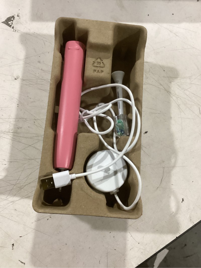 Condition photo showing Good Condition for philips sonicare 4100 series electric toothbrush - sonic toothbrush with advanced sonic technology, pressure sensor, two intensity settings, smartimer & quadpacer, deep pink, model hx3681/26 1 count (pack of 1) deep pink