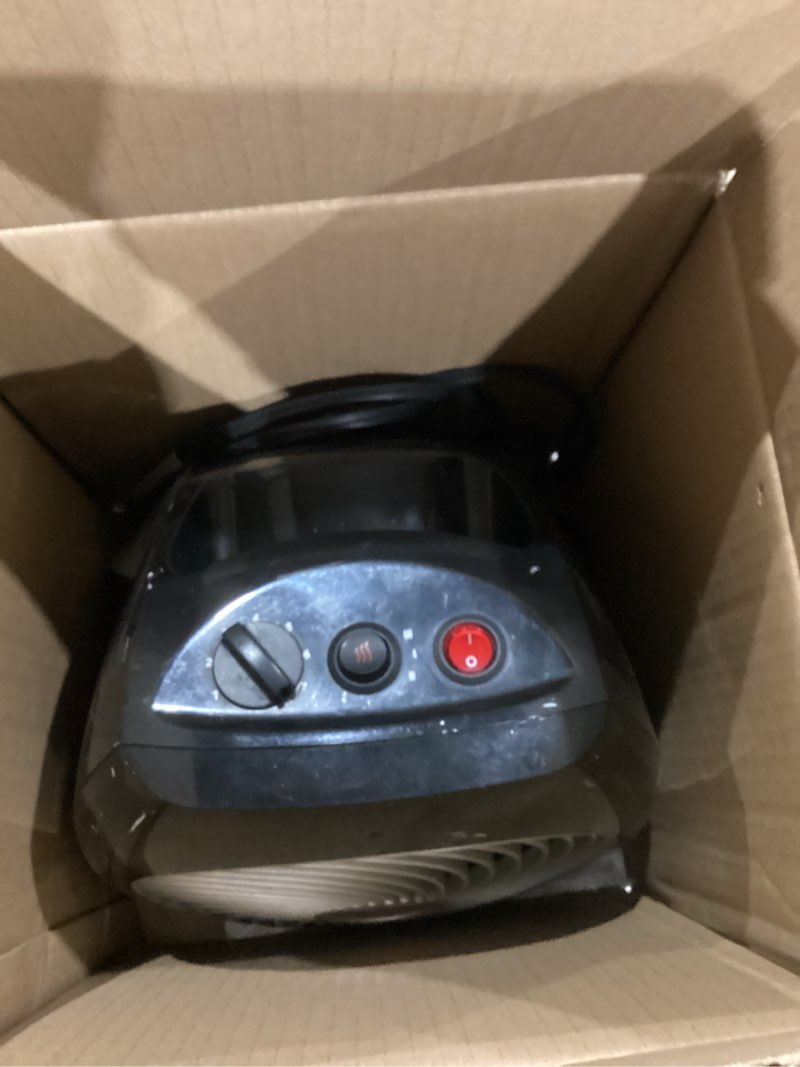 Condition photo showing As Is for Vornado MVH (2025) Space Heater, 3 Heat Settings, Adjustable Thermostat, Tip-Over Protection, Auto Safety Shut-Off System, Indoor Use, Whole Room Heating, Black Medium (2025 Model)