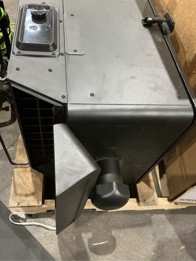 Condition photo showing As Is for pit boss dx series vertical 4 series 1300-sq. in black pellet smoker