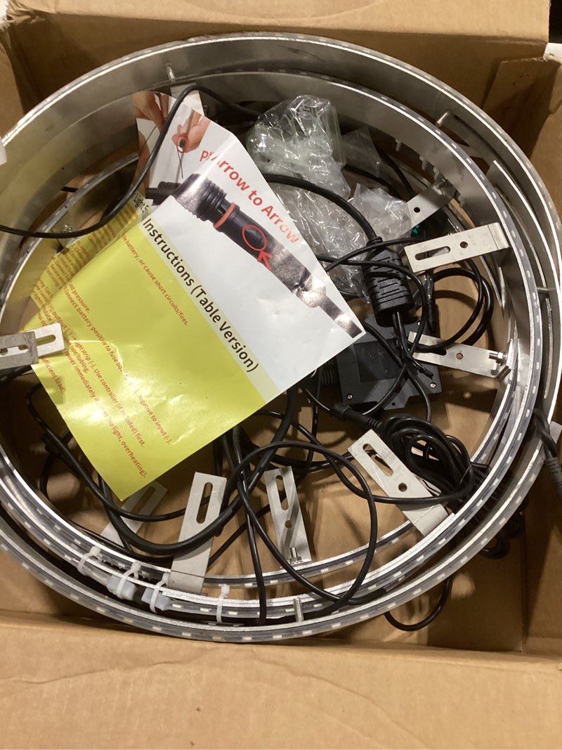 Condition photo showing Good Condition for Tzvmny 4PCS 15.5" Quad Row Pure White LED Wheel Rim Lights - Bluetooth Control, Breath/Strobe Flash 