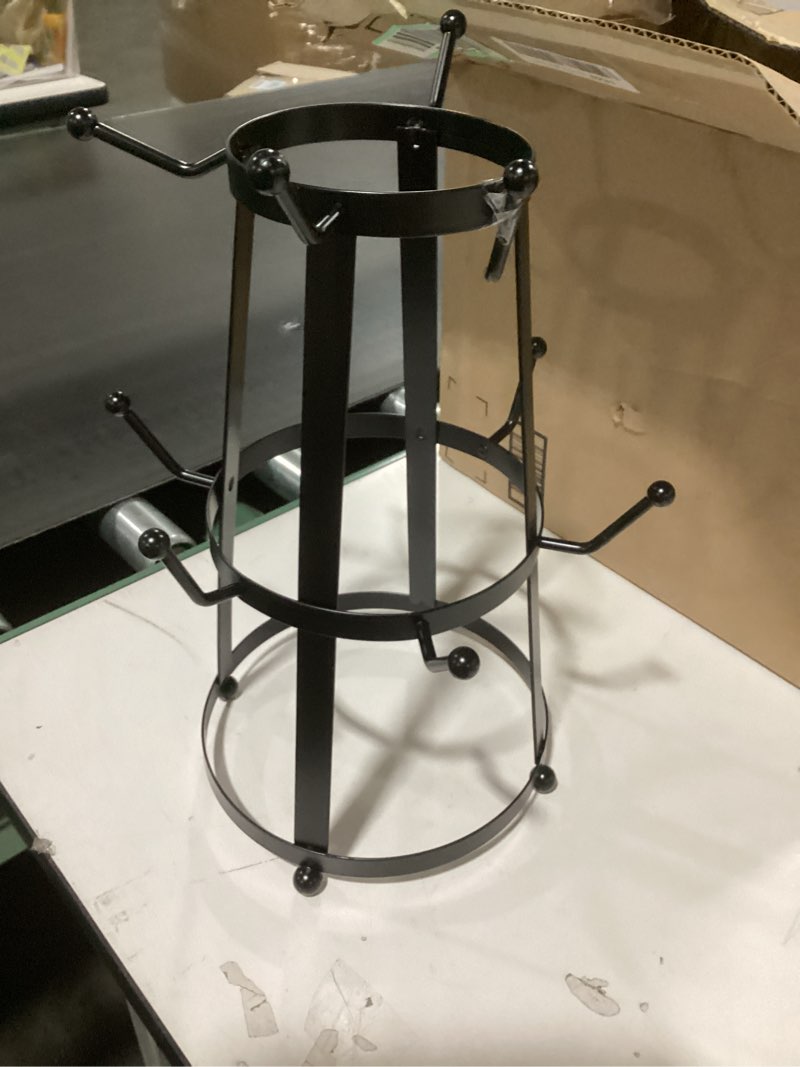 **AS IS** Spectrum Diversified Stripe 10-Mug Holder, Bold Kitchen Countertop Mug Tree, Coffee Mug & Teacup Storage Rack for Coffee Bar & Kitchen, Coffee Corner Cup Storage